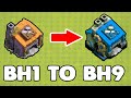 Builder Hall 1 To Builder Hall 9 Max Within 40 Minute | BH1 to BH9 On Clash of Clans 2021 Update