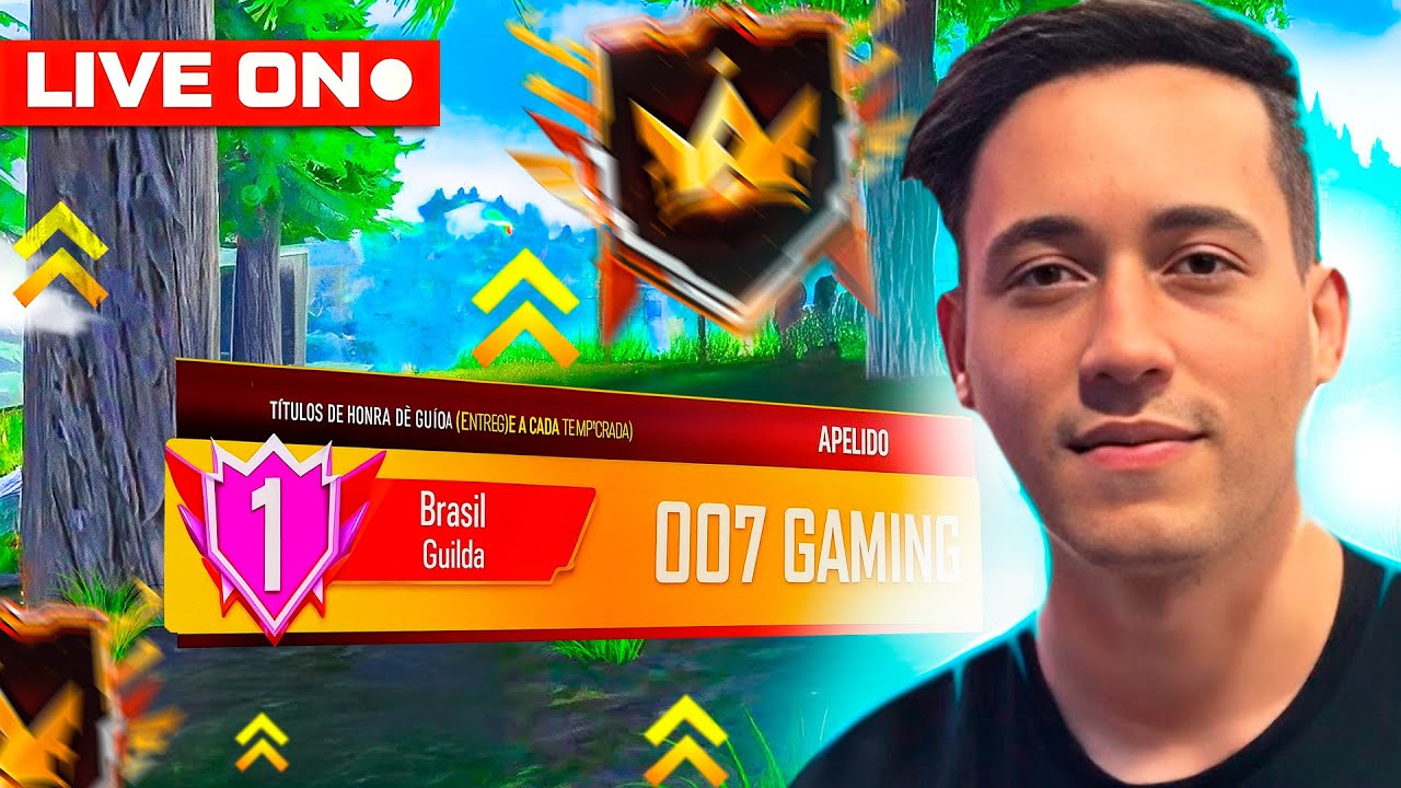 FREE FIRE AO VIVO 🔴 007 GAMING GUERRA DE GUILDAS 💙 LEVELUP FF MOBILE