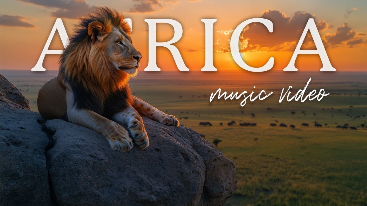 African Scenery & Wildlife with Traditional African Music & Nature Ambience