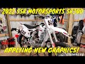 I put new graphics on my 2022 SSR 300 and it looks sick! 😱 | How to install dirt bike graphics