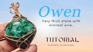 Owen! Thick Stone Minimal Wire Pendant Criss Cross Tutorial