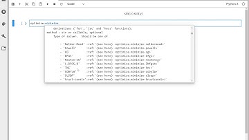 Using scipy optimize minimize