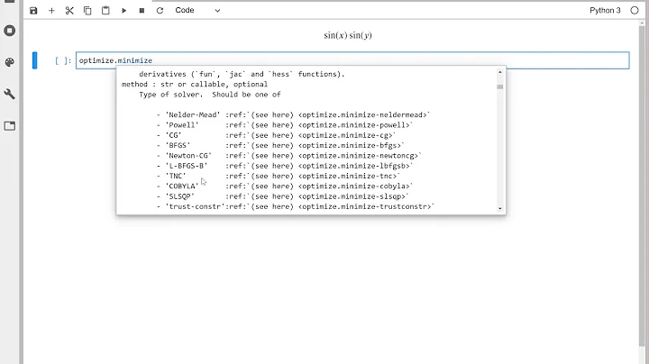 Using scipy optimize minimize