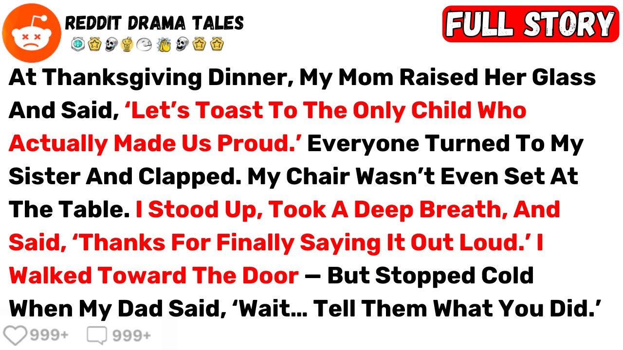 At Thanksgiving Dinner, My Mom Raised Her Glass And Said, ‘Let’s Toast To... - Best Reddit Stories