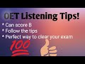OET Listening Tips. Score B for sure.OET#Nursing#listening#tips#strategies#improve#scoreB#tricks#