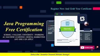 Java Programming Course with Free Certificate