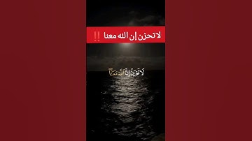 لا تحزن إن الله معنا ‼️ سورة التوبة #القرآن_الكريم