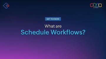 What are schedule workflows in Zoho Creator?