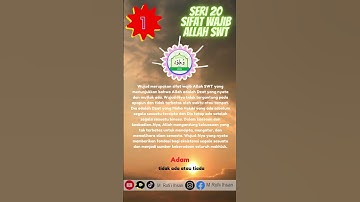 20 sifat yang wajib bagi Allah yang  pertama adalah Wujud.