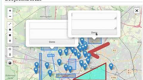 Leaflet marker text editor