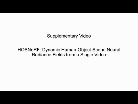 HOSNeRF: Dynamic Human-Object-Scene Neural Radiance Fields from a Single Video