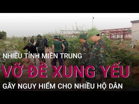 Cấp Nước Hà Tĩnh - Cập nhật mưa lũ tại Nghệ An, Hà Tĩnh: Vỡ đê xung yếu gây nguy hiểm cho hàng trăm hộ dân | VTC Now