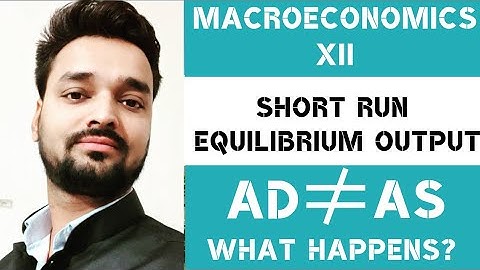 What Happens When AS is Not Equal to AD? - Short run Equilibrium Output-(Part-2)- Macroeconomics