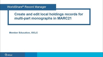 Create LHRs for MPM in MARC21