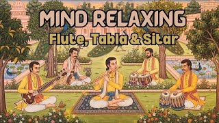 Mind Relaxing Flute Tabla and Sitar Compilation | Hindustani Instrumental Music