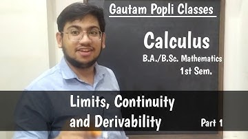 Limits, Continuity and Derivability part 2