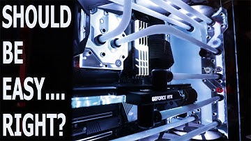 First Time Hardline Water Cooling, How Hard Can It Be? | Lian Li O11D XL EK Reflection Distro Plate