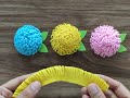 Keçeden Çok Kolay Çiçek Yapımı / DIY Felt Flowers