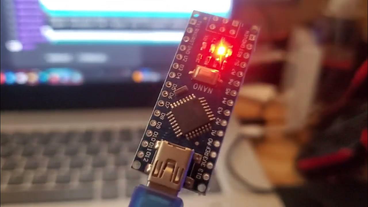 how to set up arduino nano blink sketch - YouTube