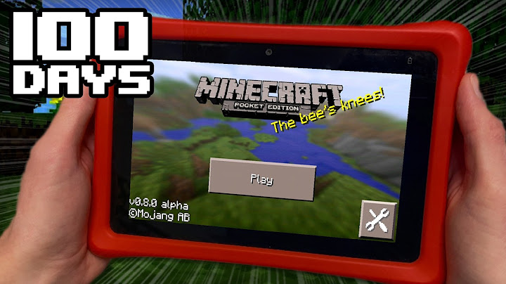 I Spent 100 Days in Old Minecraft Pocket Edition