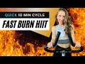 QUICK 10 MINUTE SPIN CLASS: FAST BURN HIIT RIDE (INDOOR CYCLING WORKOUT / TRAINING SESSION)
