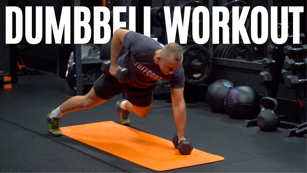 INTENSE 15 Minute FULL BODY Dumbbell Workout At Home (Beginner Friendly ...