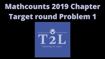 MATHCOUNTS - 2019 Chapter, Target Rnd, Problem 1