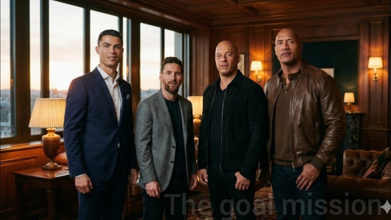 Ronaldo × Messi × The Rock × Vin Diesel 🔥 Legends Together