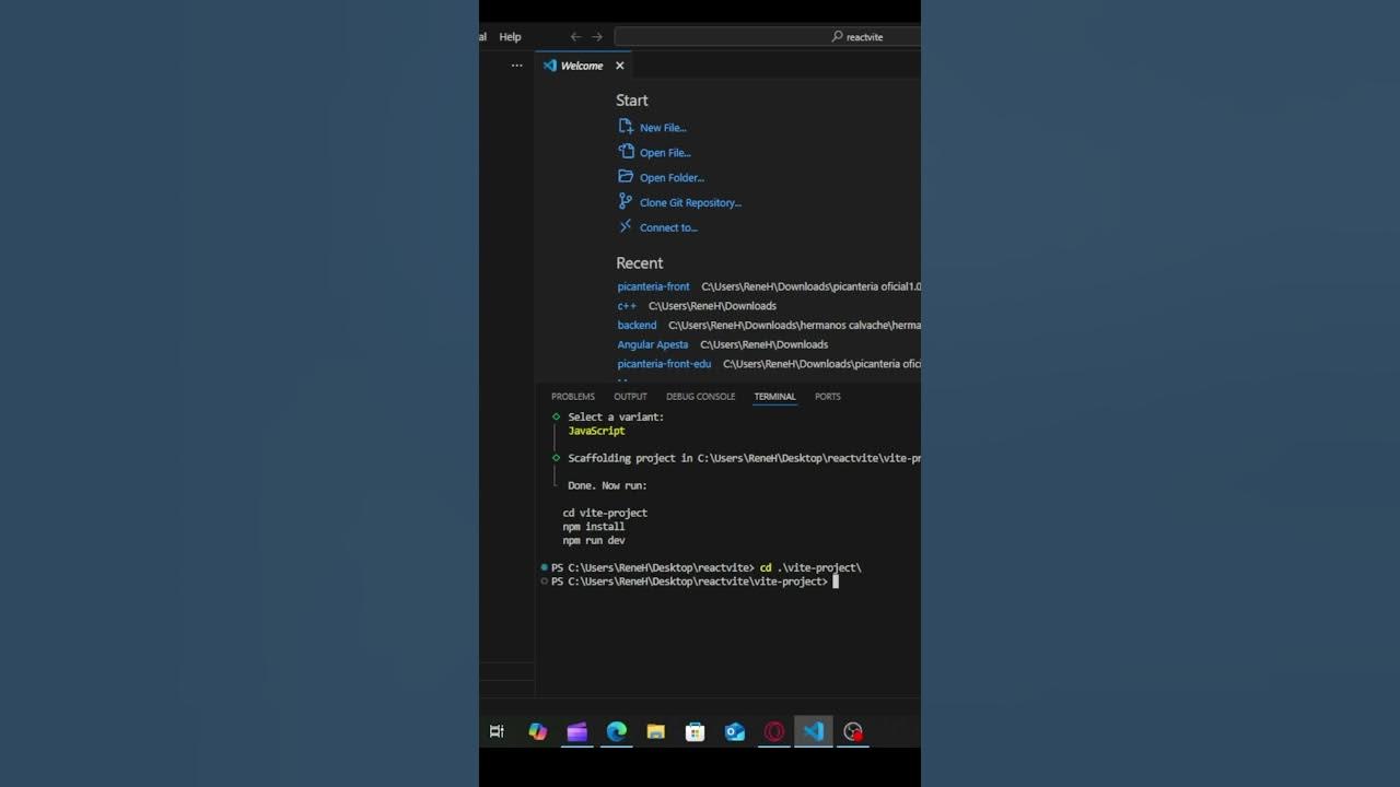 Como crear un nuevo proyecto de React con Vite - YouTube