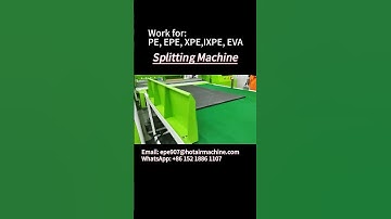 1mm Foam Splitting Machine | Split Roll and Sheet Material with Auto Blade Sharpening  #machinery