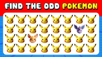 254 Puzzles for GENIUS 🧩 | Find the ODD One Out 🌟 | Pokemon Quiz 🕹️🍇 Easy, Medium, Hard Levels