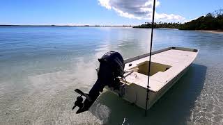 Custom Garvey Style Skiff with a #yamaha F25, Little Water Cay, Turks & Caicos Islands, BWI