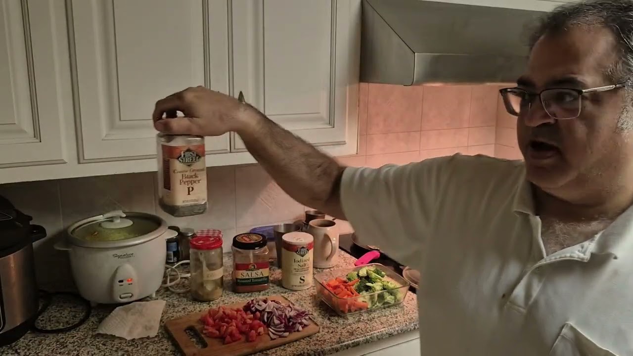 Cooking Demo - Broccoli Carrot Curry - Serve over Rice.