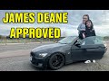 Letting my boyfriend test my 335 drift car on track