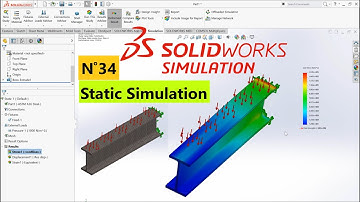 SolidWorks Tutorial N°34 - Static Simulation of I Beam