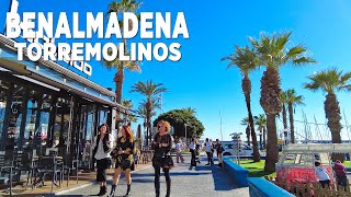 Benalmadena Torremolinos Sunshine Walk Malaga Costa Del Sol Spain December 2023 [4K]