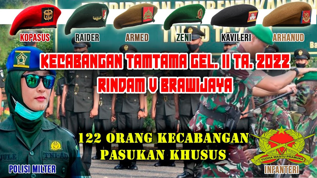 Menegangkan !!! Pembagian Kecabangan Tamtama TNI AD Gelombang 2 TA. 2022 Rindam V Brawijaya #tni