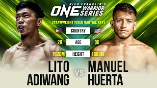 FILIPINO POWER 🇵🇭⚡ Lito Adiwang vs. Manuel Huerta | ONE Warrior Series