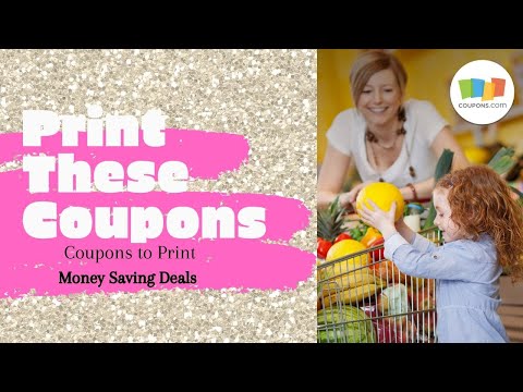 "New" printable coupons to PRINT