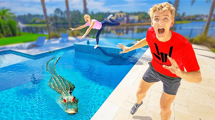 WHAT IS HIDING IN HER POOL?! (Safe House Security ...