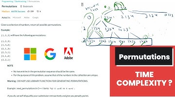 10.12 Permutations (Backtracking)-Interviewbit #backtracking#interview#recursion