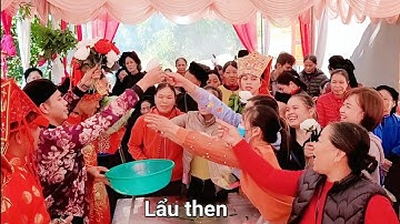 Gọi thuông lên bán hoa lộc, cầu con. Hát then và hát sli cực hay. Lẩu then Thế bản thí P17