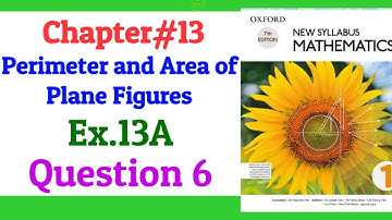 Chapter 13 | Exercise 13A | Question 6 | New Syllabus Mathematics book 1 (NSM book 1) | D1