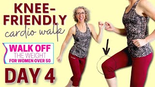 Easy KNEE-FRIENDLY Cardio Walk, 2000 Steps (with no equipment) ? WALK Off the Weight Day 4