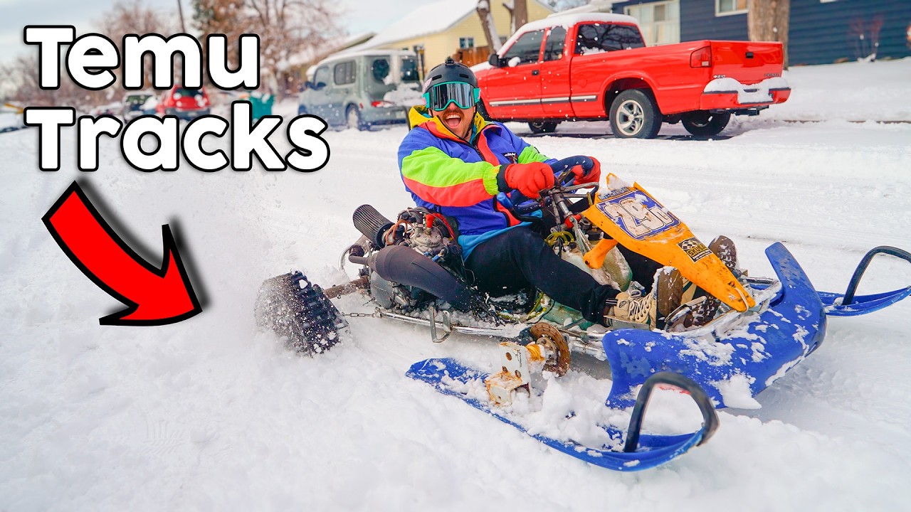 Snow Gotrack We Took Go Karts on Snow and This Happened - YouTube