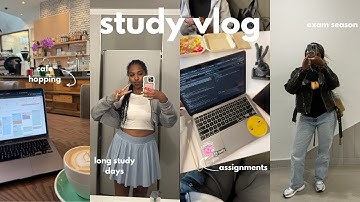 STUDY VLOG📚 | exams, productivity with friends, long study days +  computer science student @ UBC