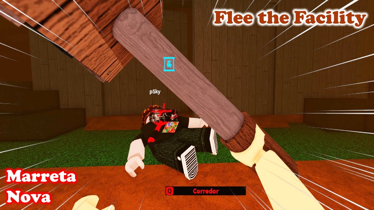 Roblox - APANHEI COM UMA MARRETA - Flee The Facility 