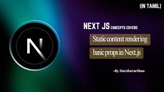 Basic Props, Static Rendering | Next Js | Tamil