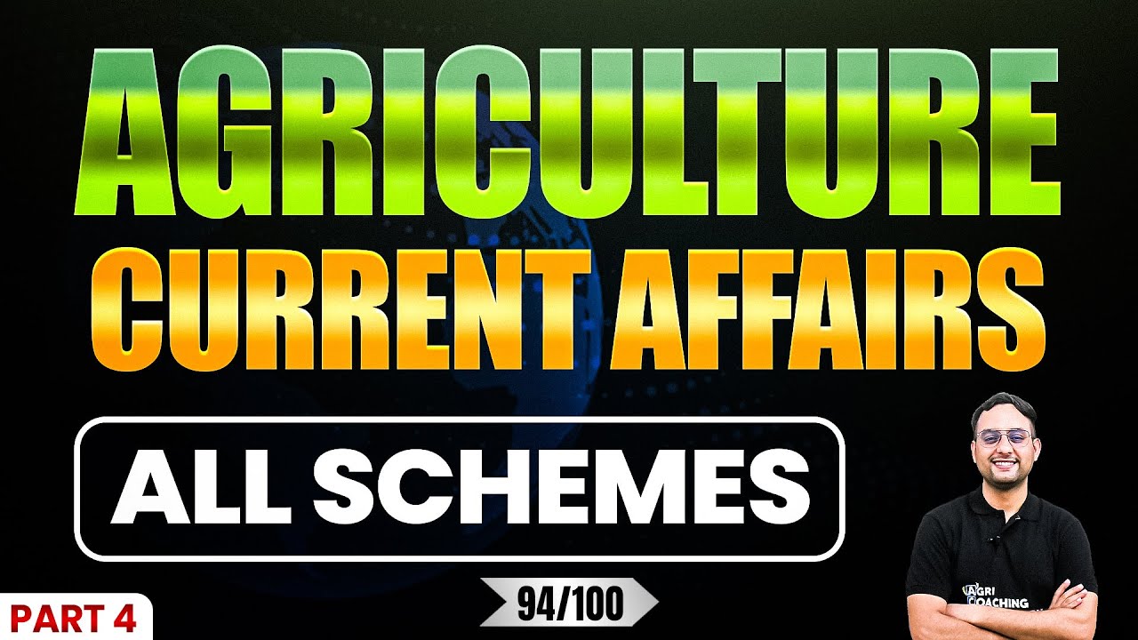 Part 4 - Class 94 | Agriculture Current Affairs | Free Online Class | Deepak Wadhwa Sir | ACC