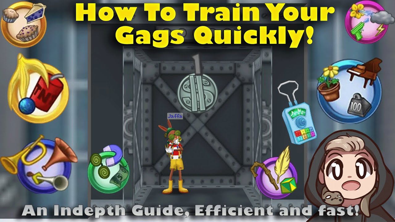 How To Train Your Gags Quickly In ToonTown I An In-depth guide, Efficient and Fast!